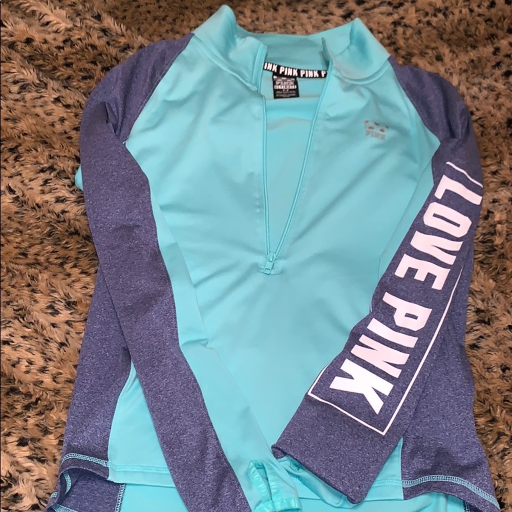 Pink ultimate half zip